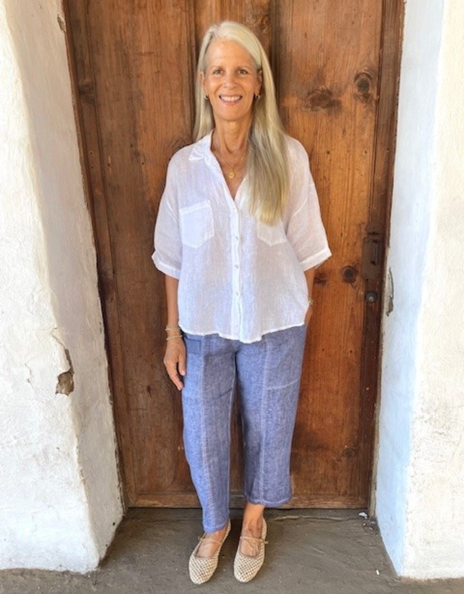 Inizio Magic Capri Linen Pants