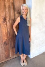 Inizio Collar Linen Dress