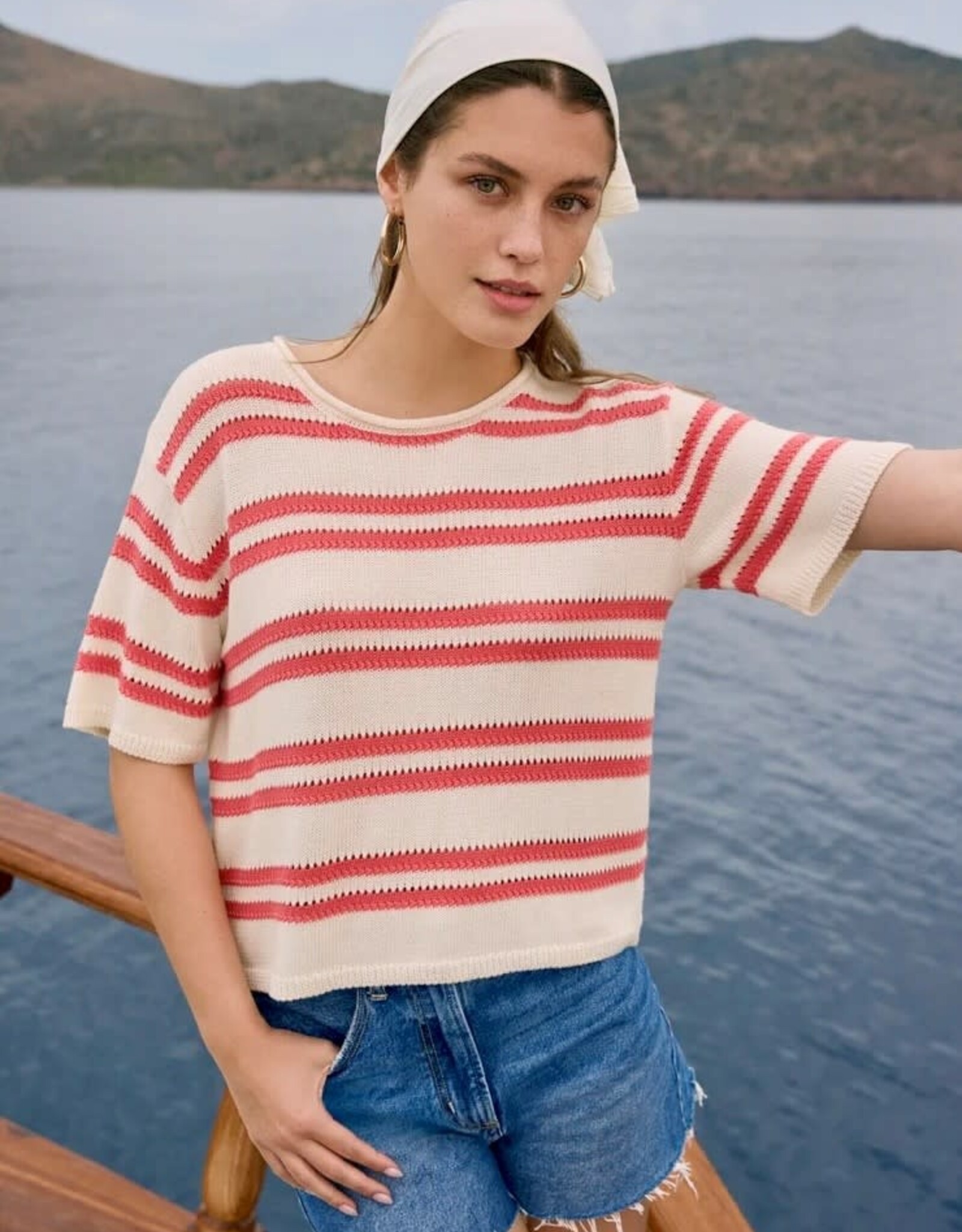 Z Supply  Prado Stripe Sweater Tee