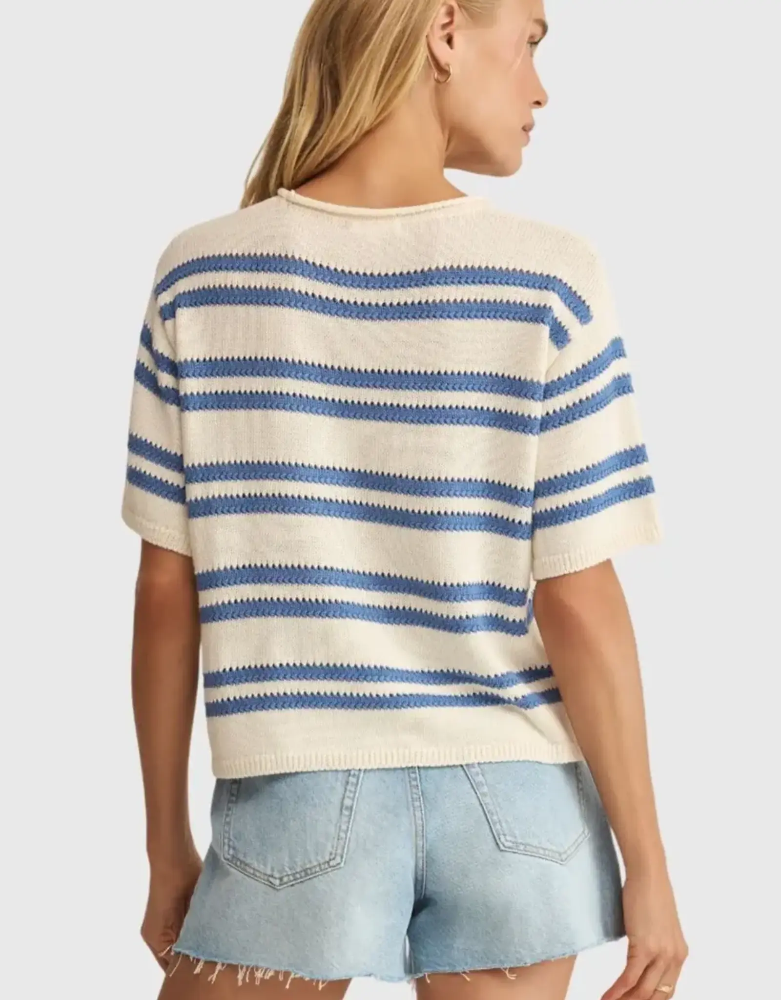 Z Supply  Prado Stripe Sweater Tee