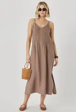 Splendid Stella Linen Pintuck Midi Dress