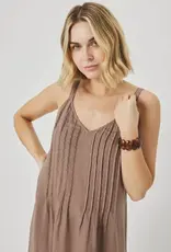 Splendid Stella Linen Pintuck Midi Dress