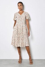 Apricot Wind Flower Dress