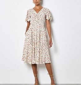 Apricot Wind Flower Dress
