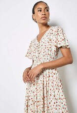 Apricot Wind Flower Dress