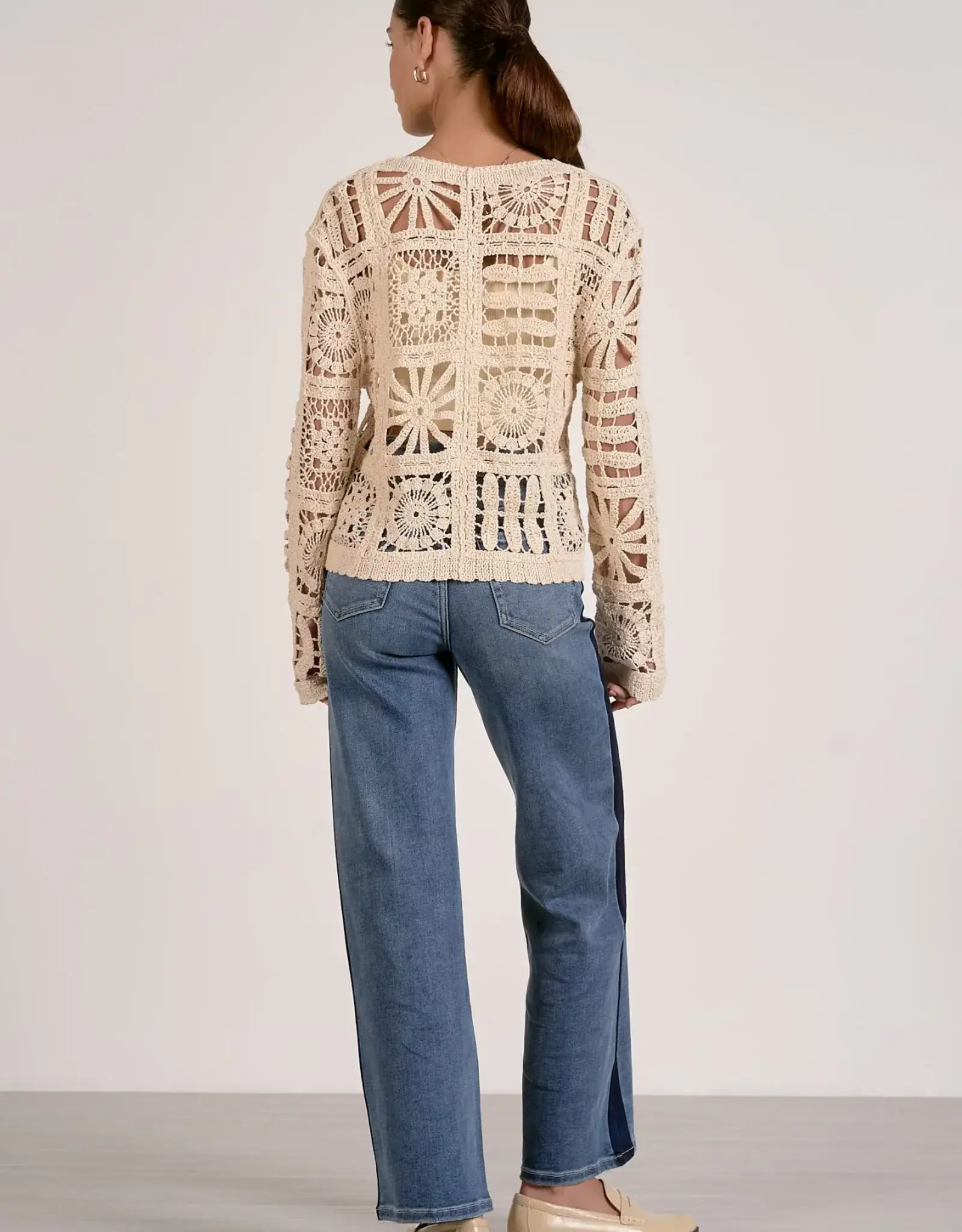 Crochet Shay Cardi Natural