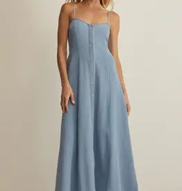 Z Supply Angel Eyes Twill Midi Lake Blue