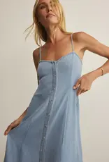 Z Supply  Angel Eyes Twill Midi Lake Blue