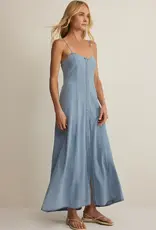 Z Supply  Angel Eyes Twill Midi Lake Blue