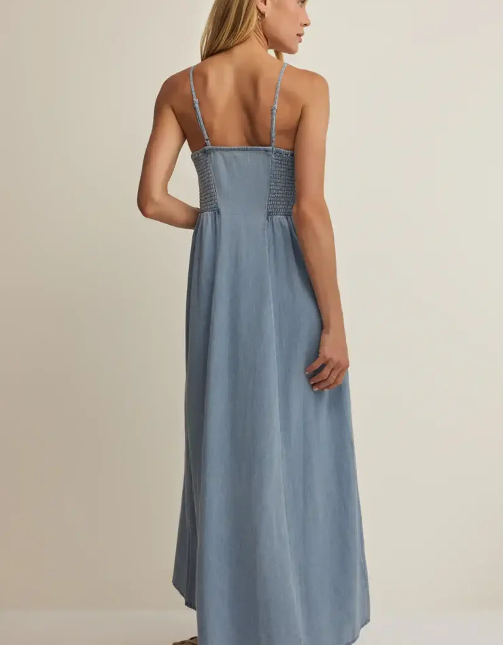 Z Supply  Angel Eyes Twill Midi Lake Blue