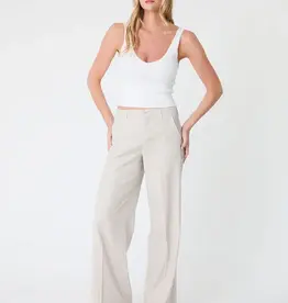 Level 99 Tallulah Wide Leg Trouser Pampas