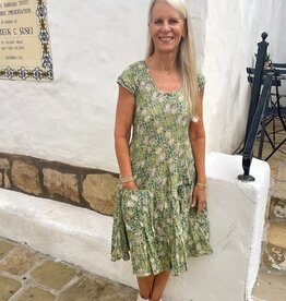 Dress Addict Light Green Print Dress