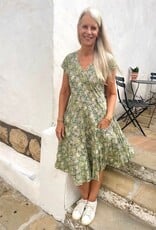 Dress Addict  Light Green Print Dress