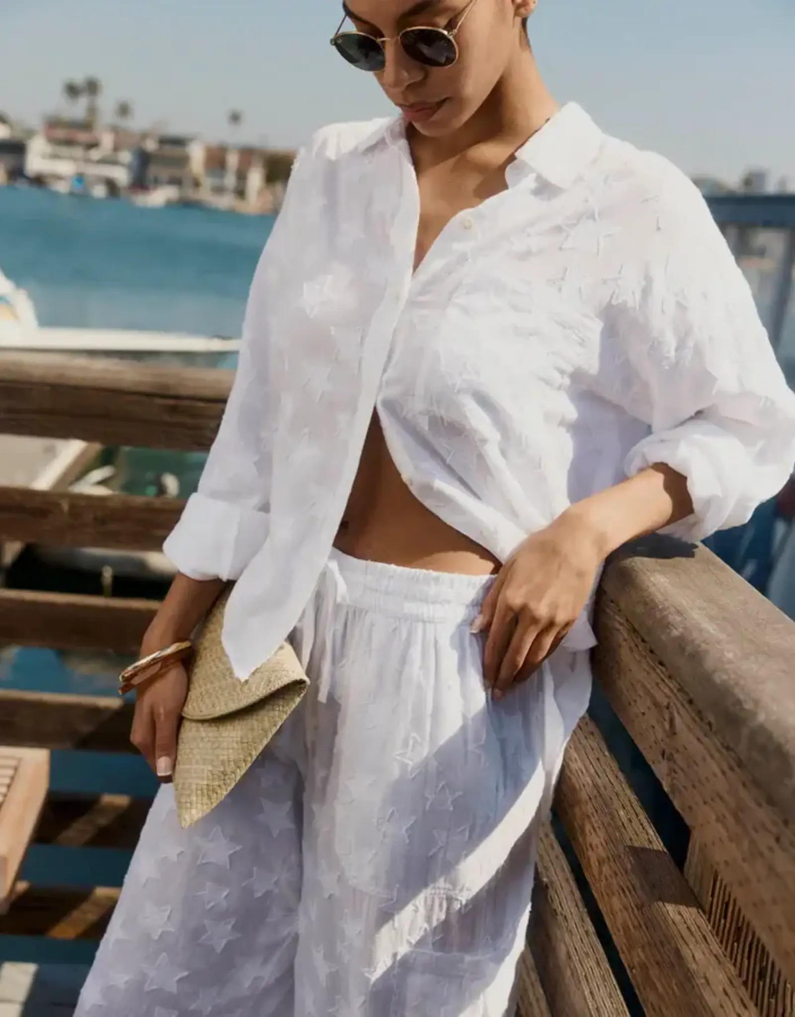 Splendid Caprice Star Button Down White