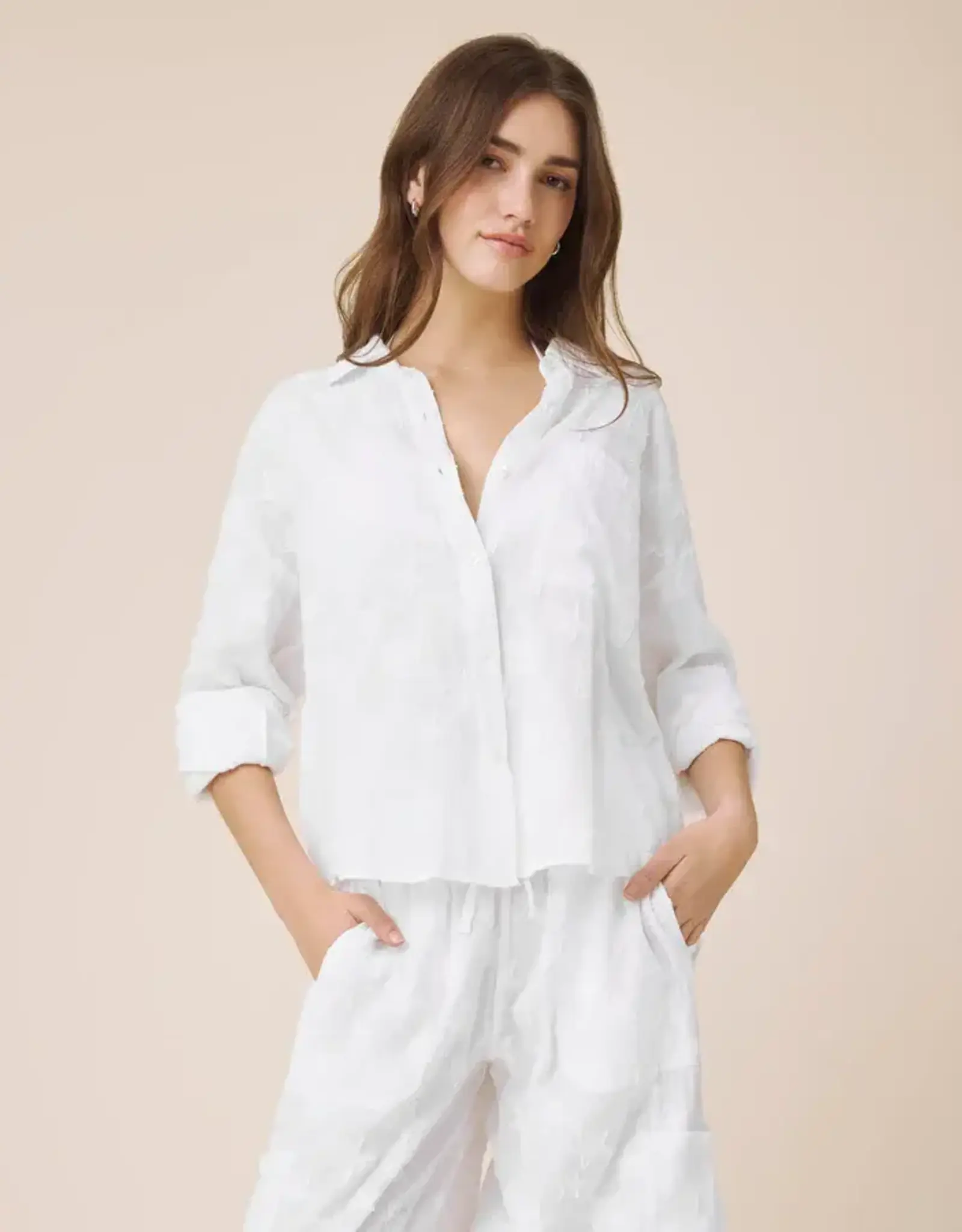 Splendid Caprice Star Button Down White