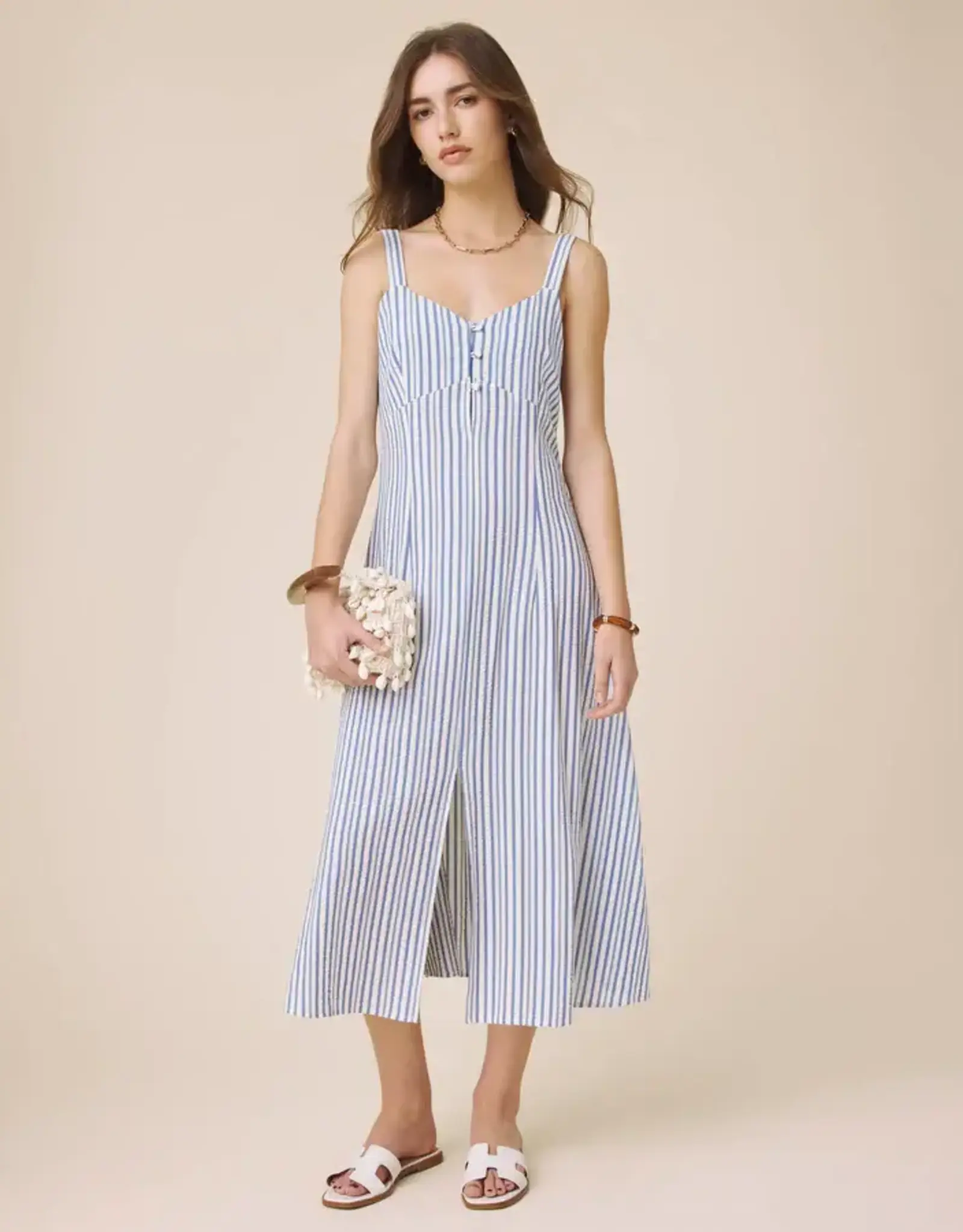Splendid Madelyn Stripe Midi Dress