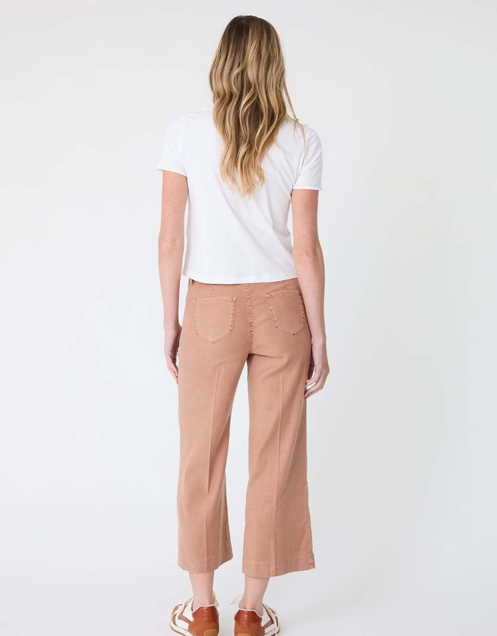 Level 99  Anabelle Wide Leg Pant Mocha