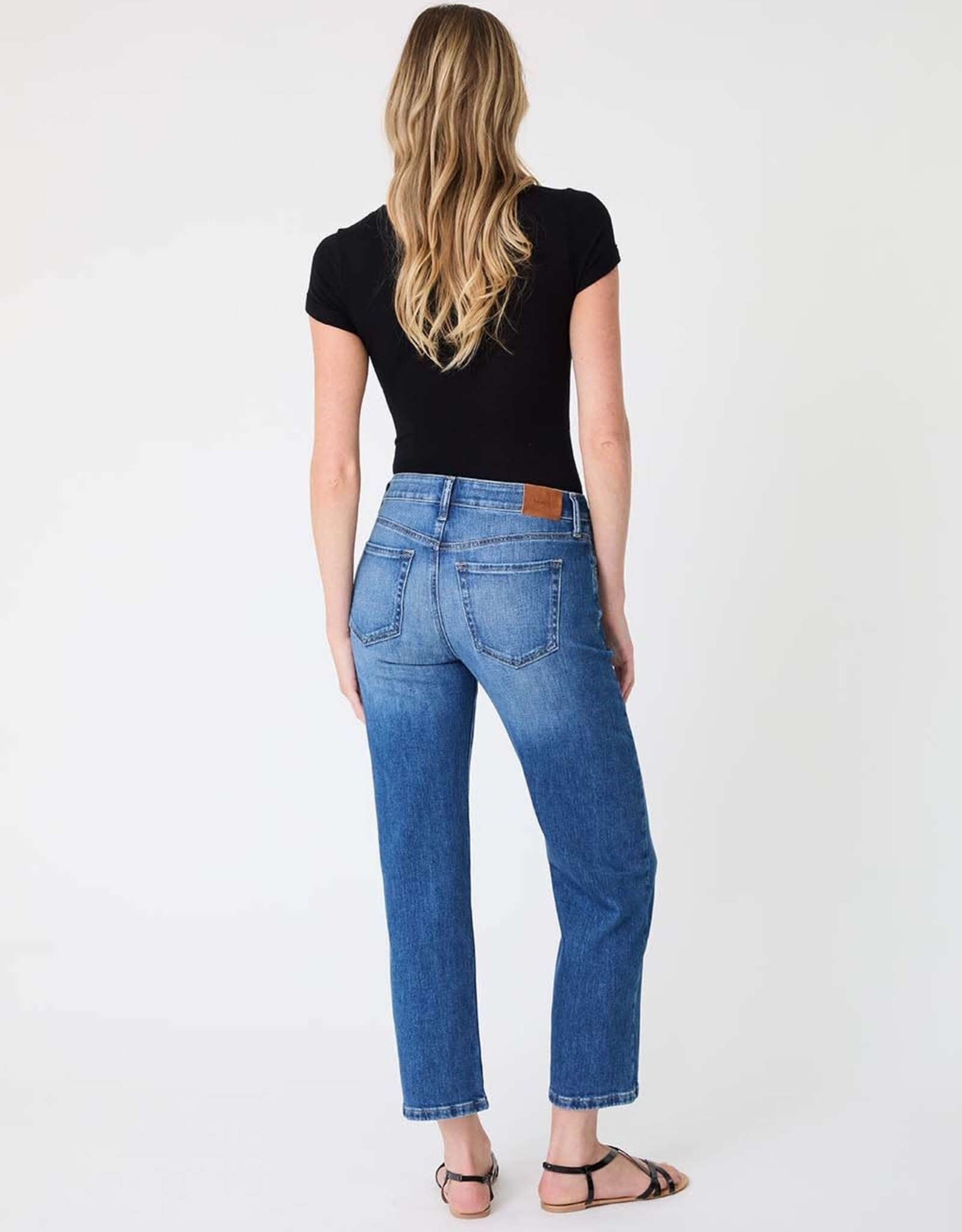 Level 99 Zoey Straight Jean Blue Cast