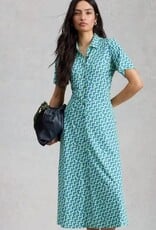 White Stuff Rua Shirt Dress Blue/Green