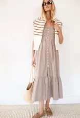 Marea  Celine Dress Mocha Gingham