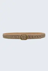 Amsterdam Heritage Aurelia Studded Belt Taupe
