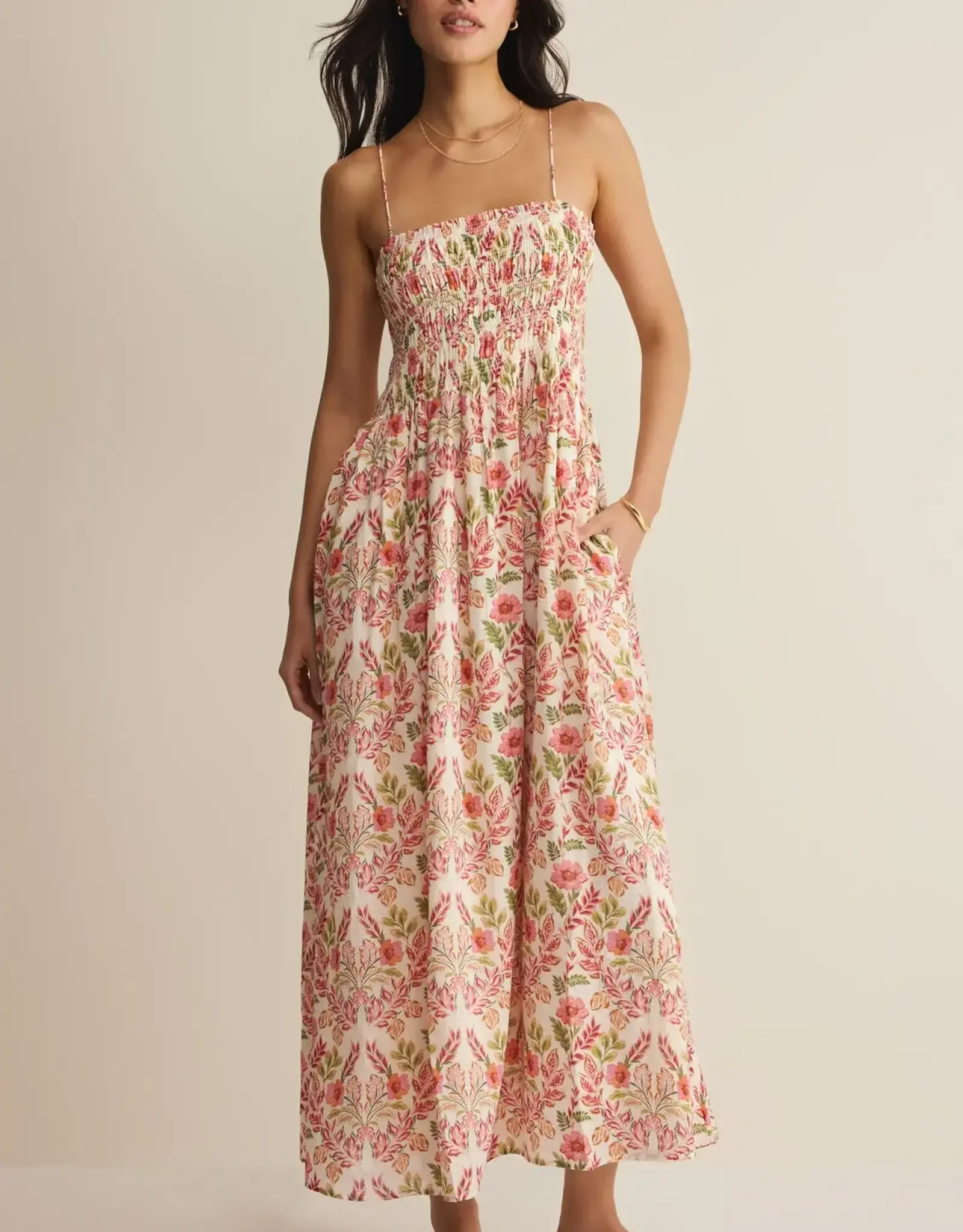 Z Supply  Cornelia Ami Floral Midi Dress