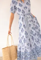 Marea Shirt Dress Hollyhock