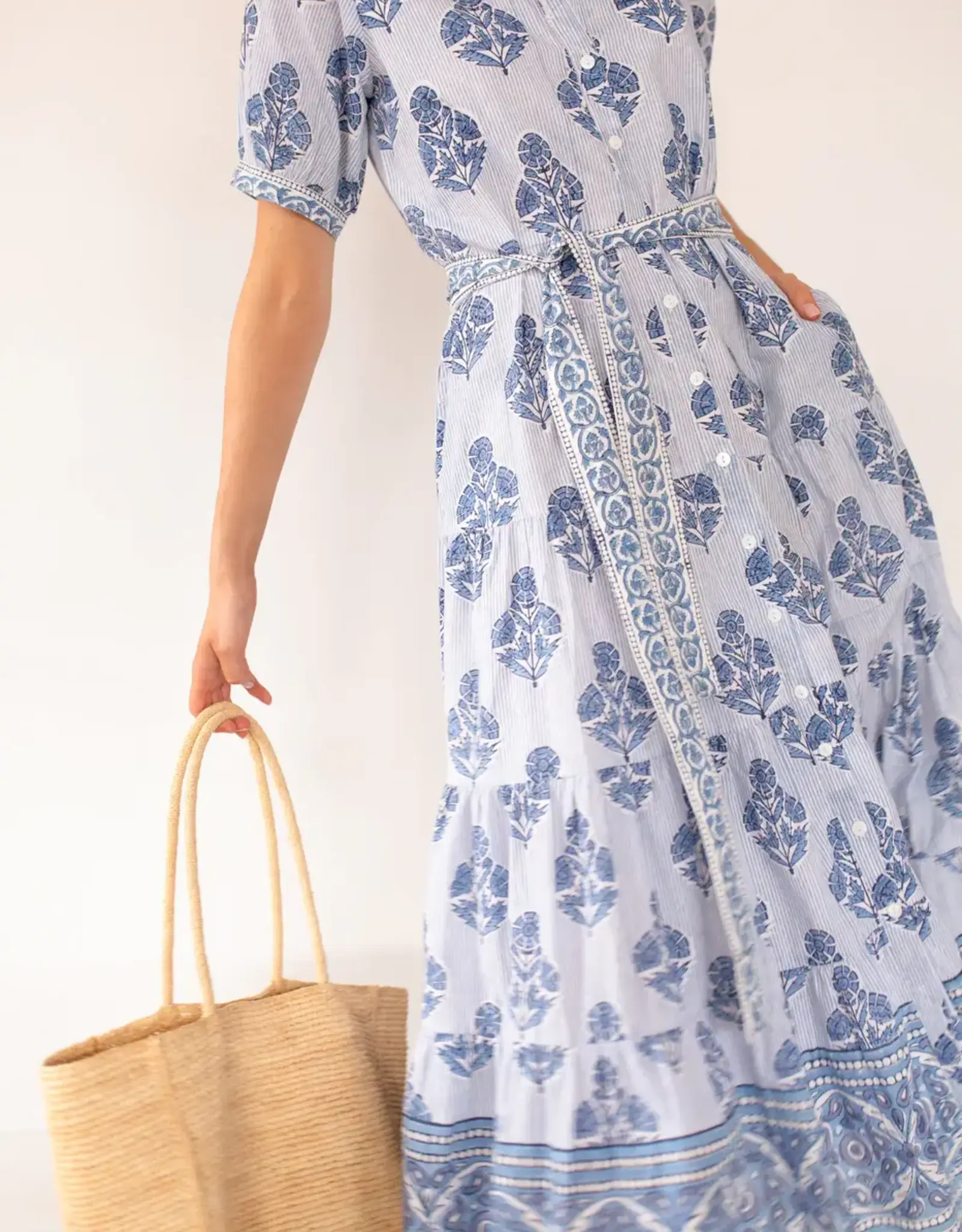 Marea Shirt Dress Hollyhock