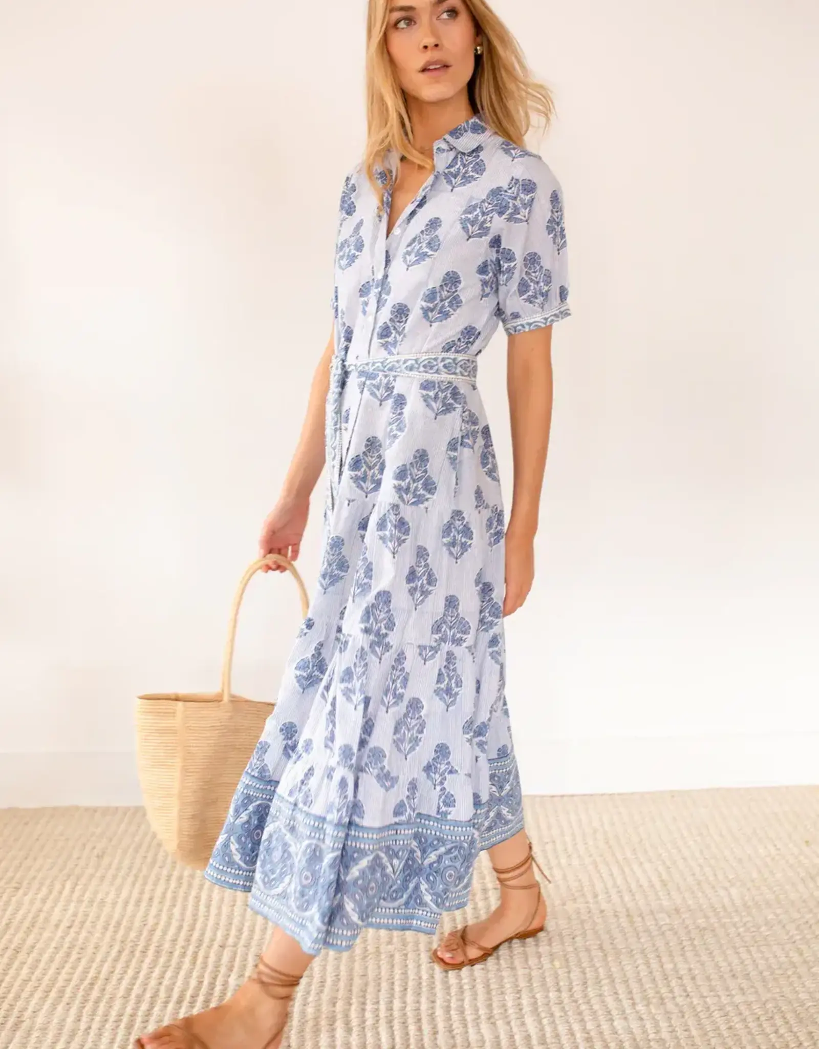 Marea Shirt Dress Hollyhock