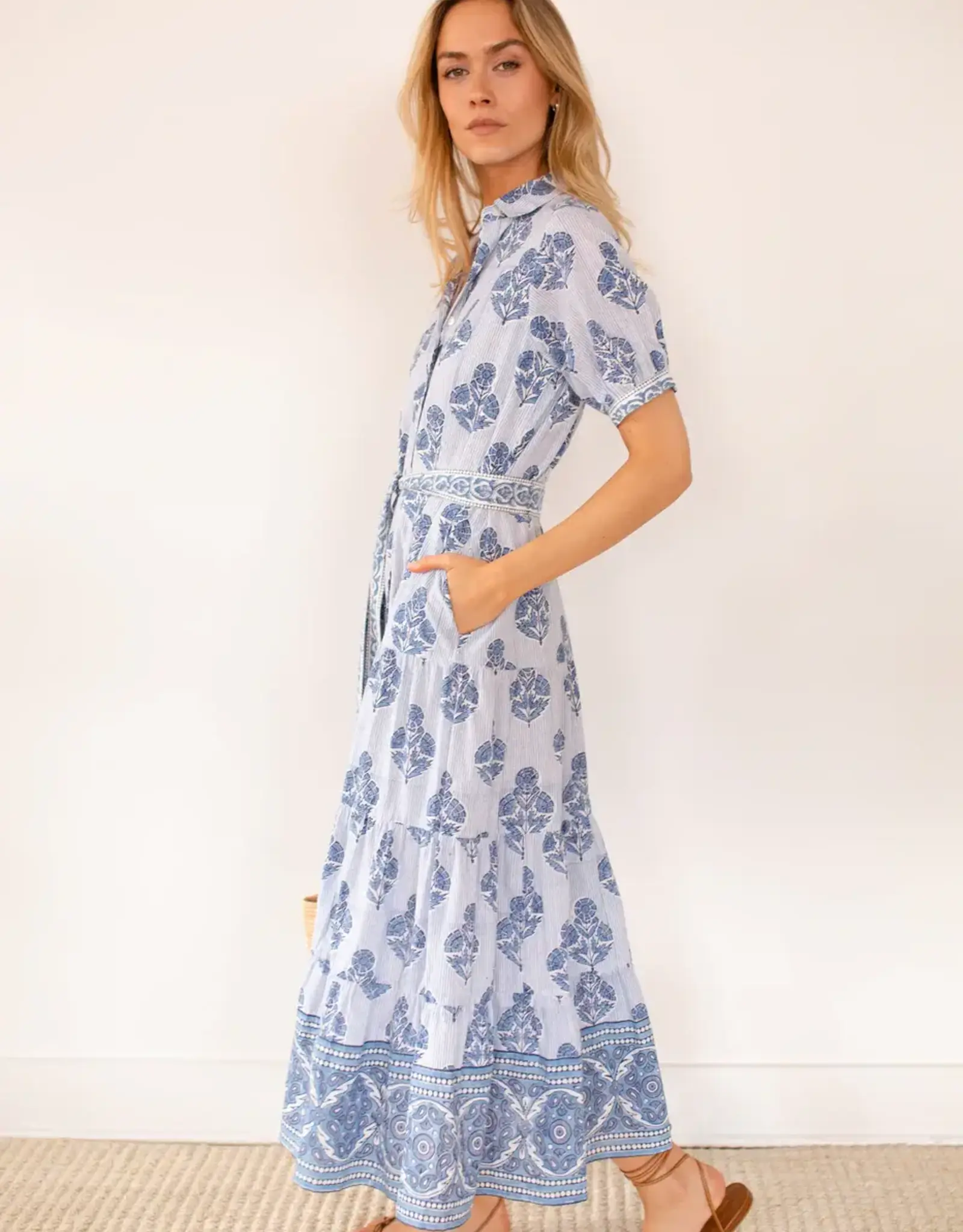 Marea Shirt Dress Hollyhock