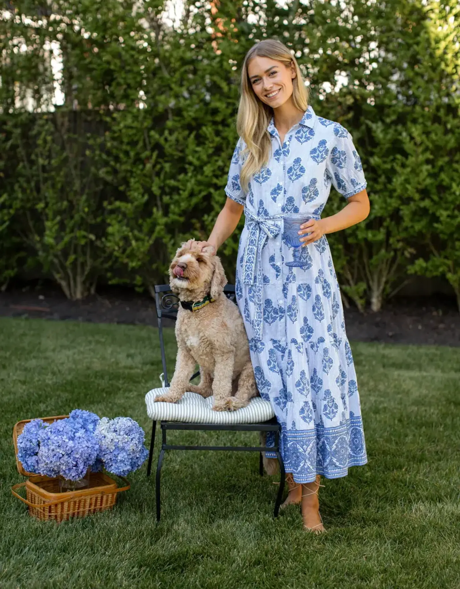 Marea Shirt Dress Hollyhock