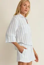 Z Supply  Helena Cropped Striped Shirt