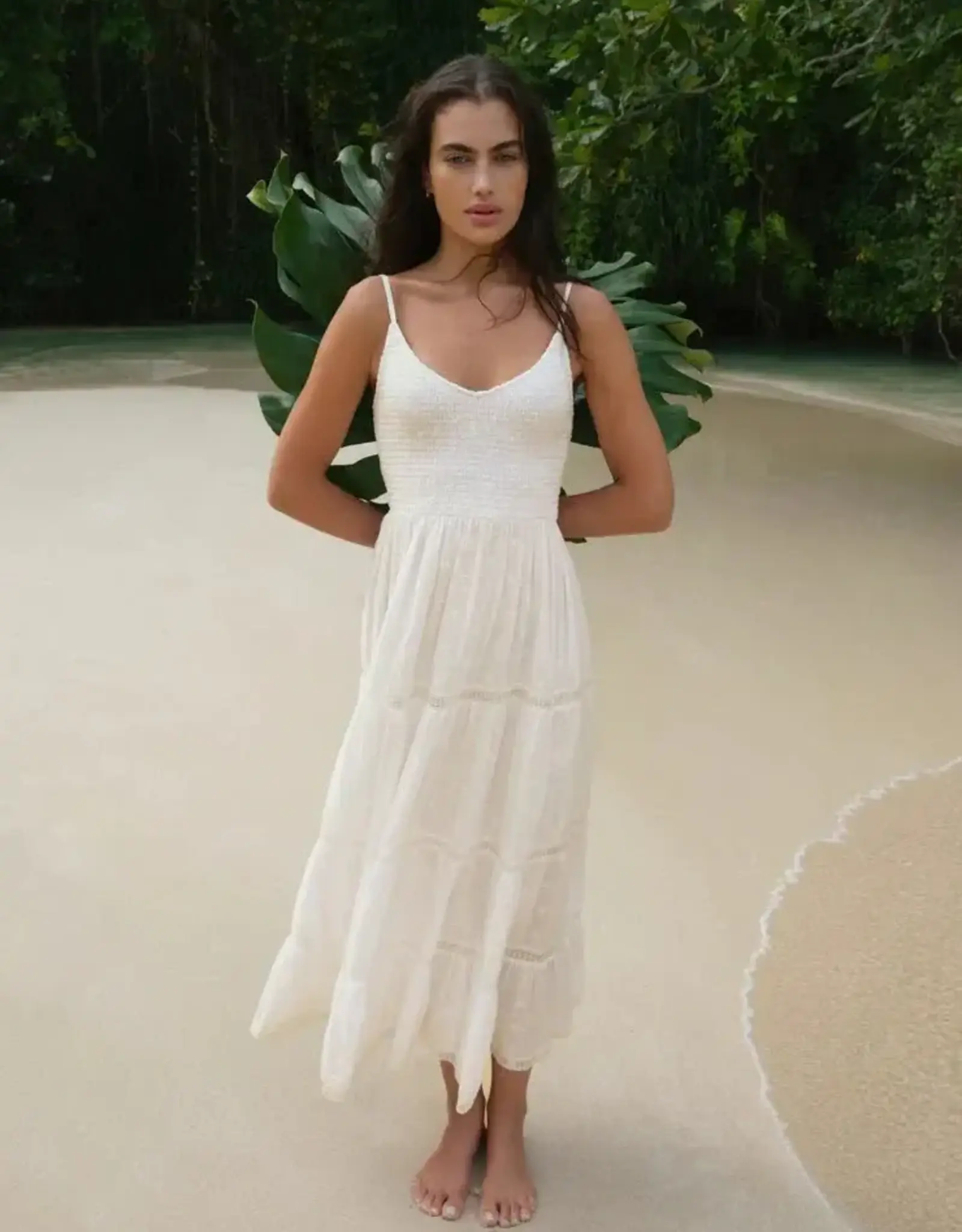 Z Supply  Behati Eyelet Midi Dress