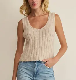 Z Supply Acadia Sweater Tank Coconut