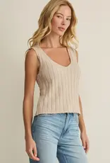 Z Supply Acadia Sweater Tank Coconut