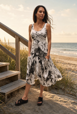 Inizio  Magic Linen Dress Floral Print