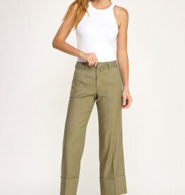 Level 99 Lauren Cuffed Trouser Willow