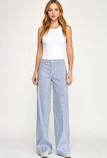 Level 99  Hampton Wide Leg Trouser Stripe