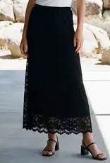 Karen Kane  Lace Midi Skirt Black