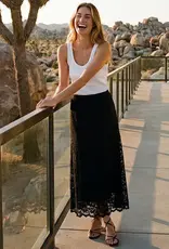 Karen Kane  Lace Midi Skirt Black