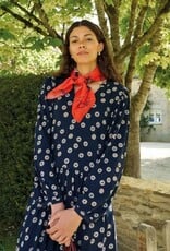 White Stuff Leah Midi Dress Navy Dot