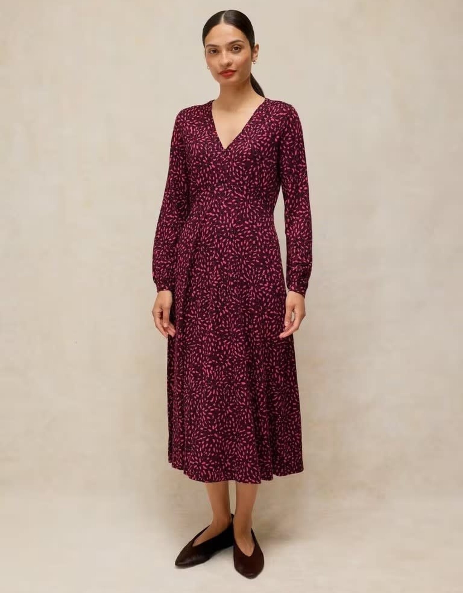 White Stuff  Megan Jersey Dress Pink Multi