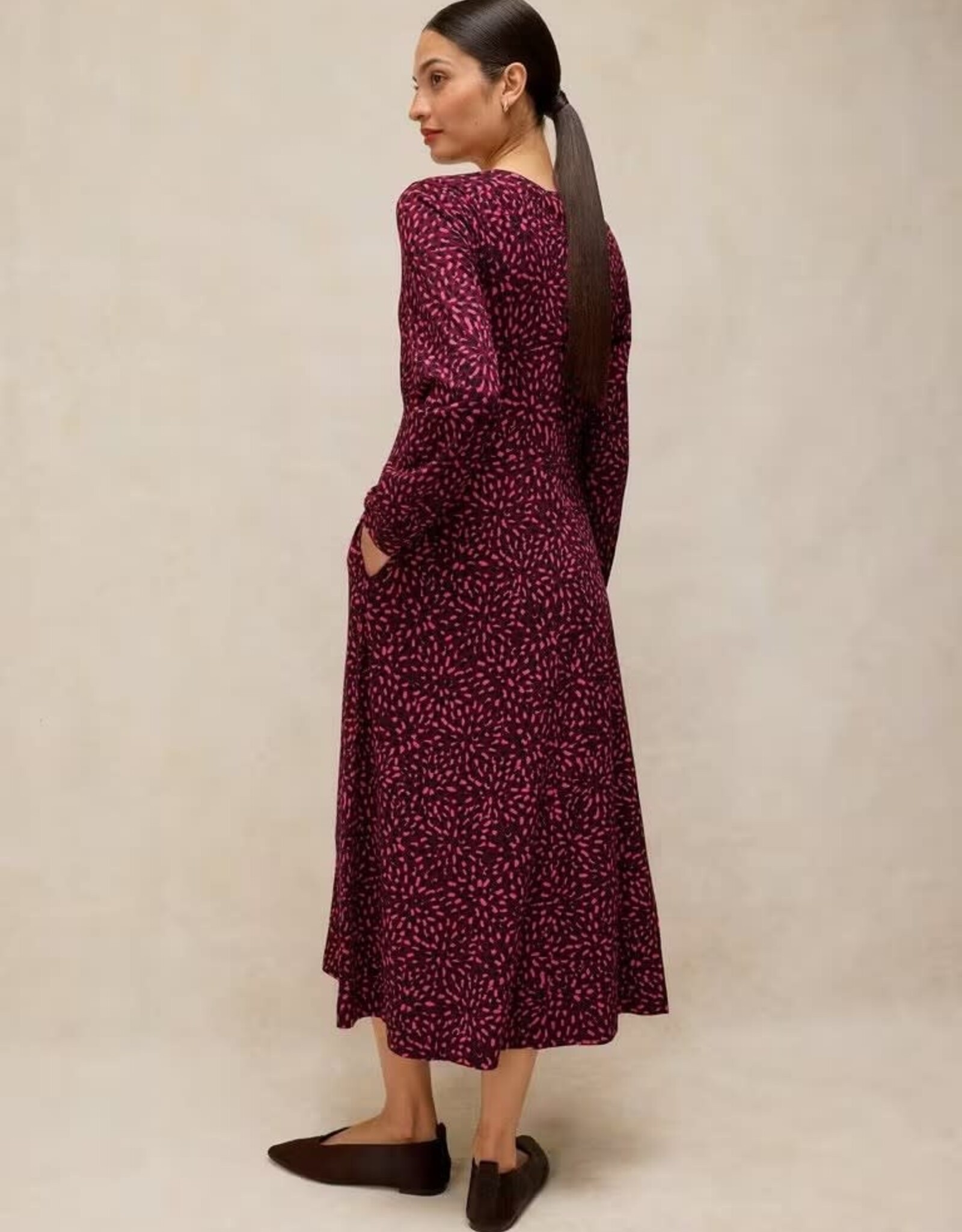 White Stuff  Megan Jersey Dress Pink Multi