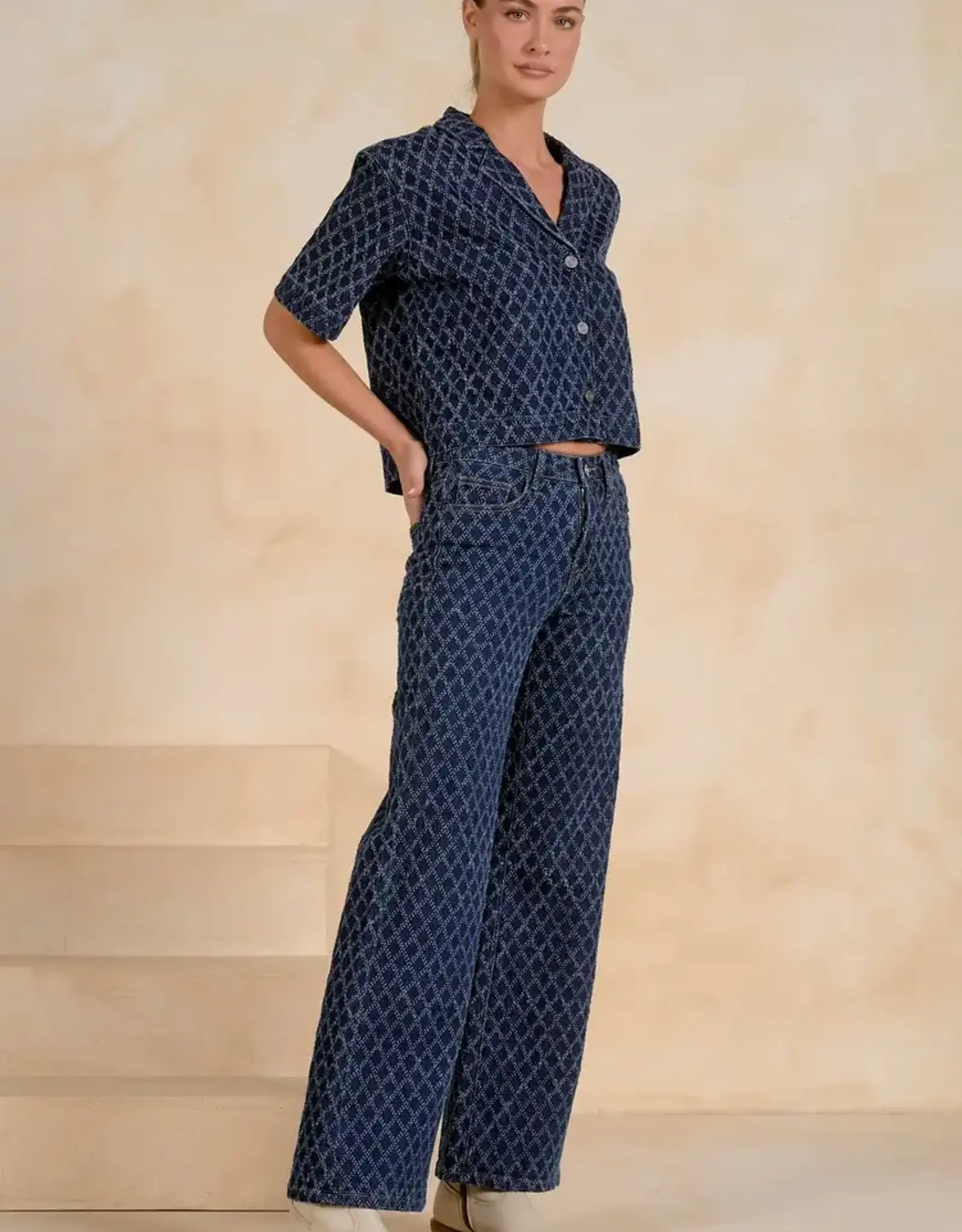 Wide Leg Jeans Denim Diamond