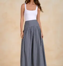 Maxi Skirt Navy Stripe