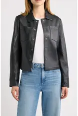 Mauritius  Lefei Bonded Leather Jacket Black