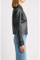 Mauritius  Lefei Bonded Leather Jacket Black
