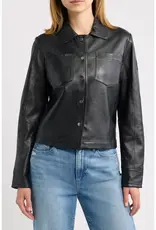 Mauritius  Lefei Bonded Leather Jacket Black