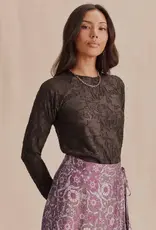 Splendid  Cecelia Long Sleeve Floral Tee