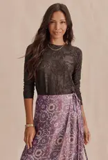 Splendid  Cecelia Long Sleeve Floral Tee